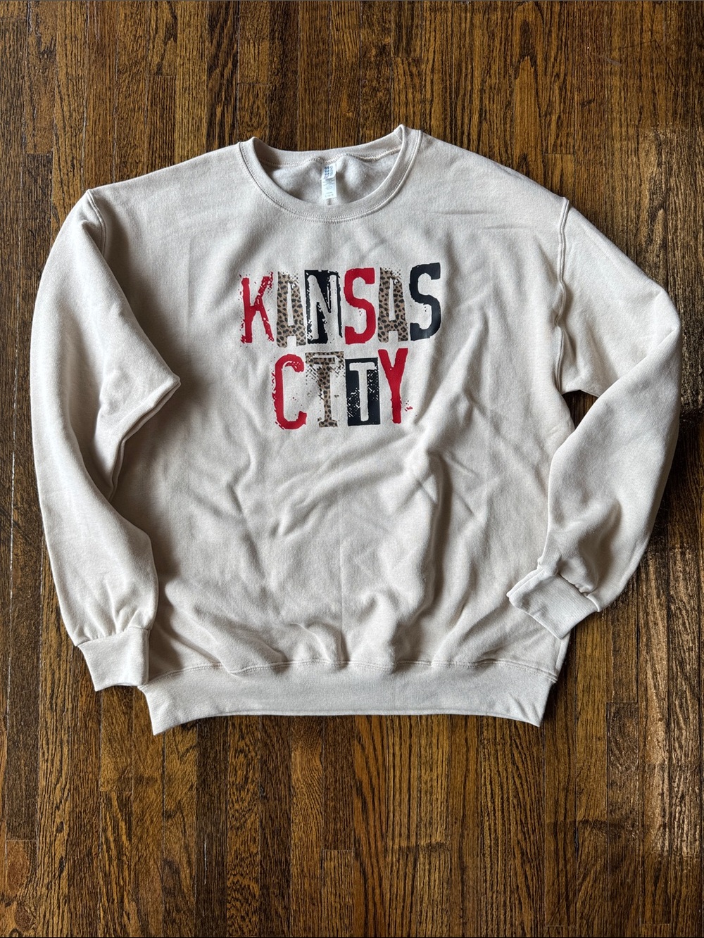 Kansas City Graphic Crewneck Sweatshirt - Cream